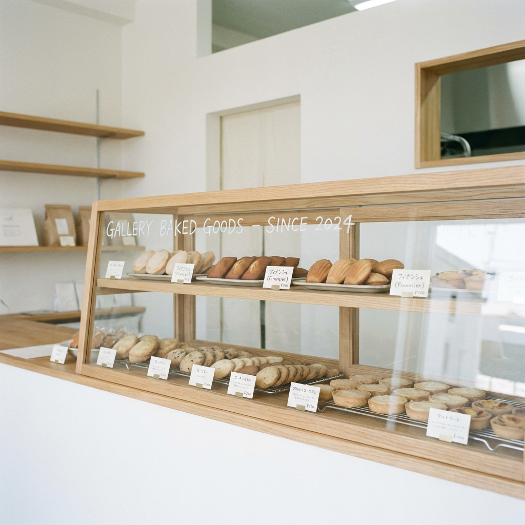 焼き菓子ショーケースのイメージ